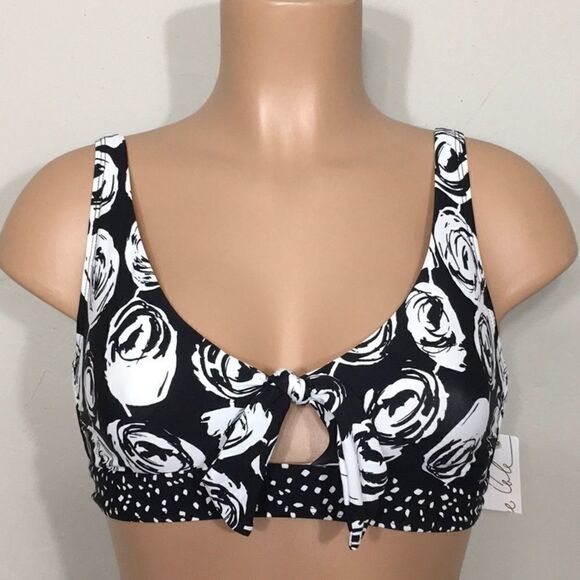 Anne Cole retro floral bikini top. NWT - Picture 6 of 10
